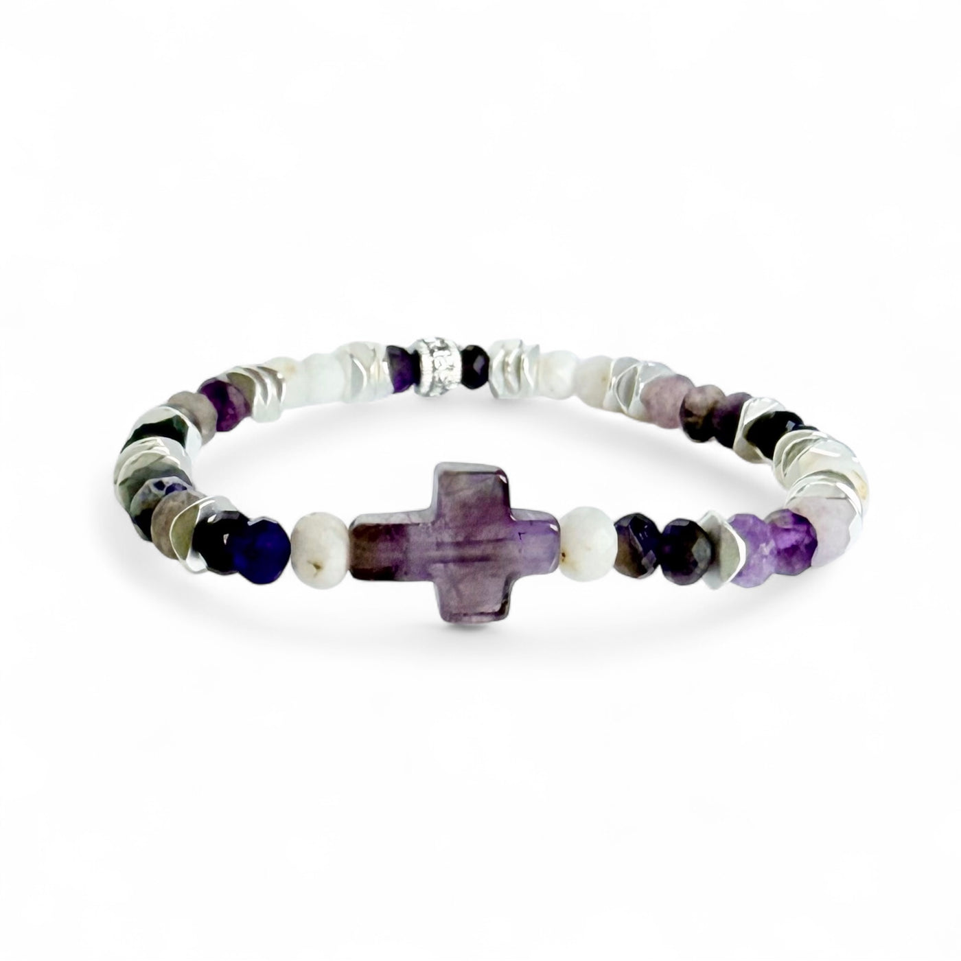 Cross Clarity - Amethyst Gemstone - Silver