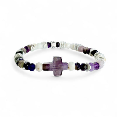 Cross Clarity - Amethyst Gemstone - Silver