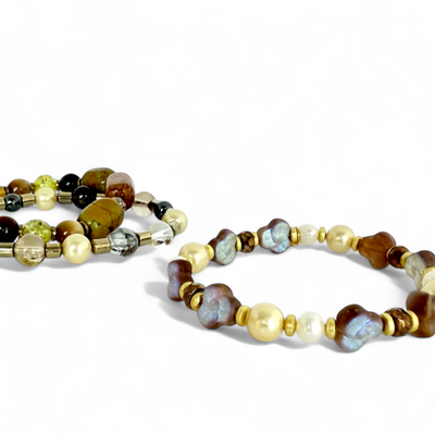 Pearls & Lustre Clover - Gold