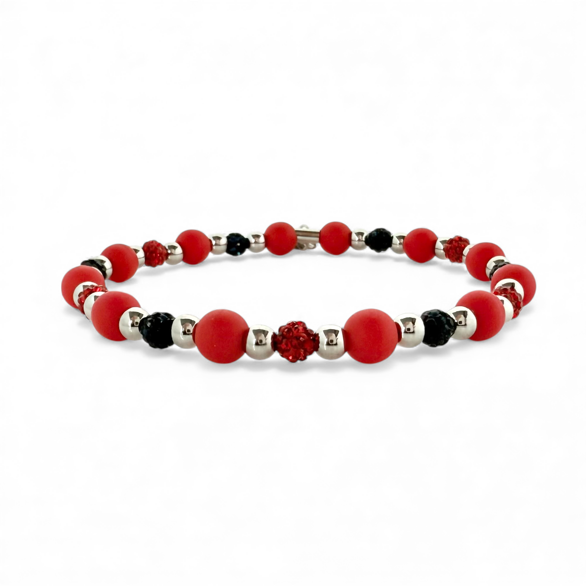 Kaleidoscope Mini Red, Navy and Red with Silver
