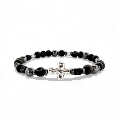 Cross Lourdes - Onyx