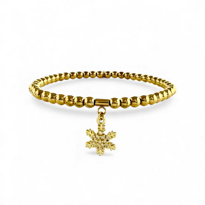 Day 3: Mini Pavé Snowflake Charm - Gold + Santa Pouch