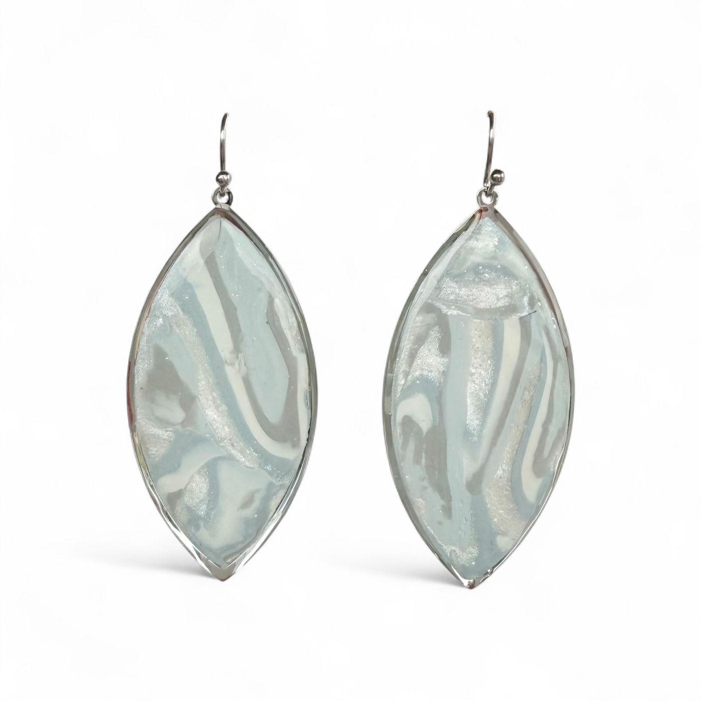 Marquise Graupel Earring - Silver