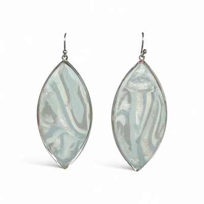 Marquise Graupel Earring - Silver