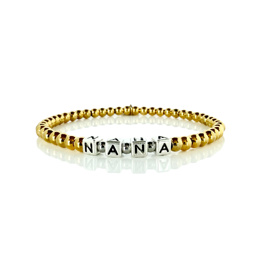 Custom Beaded Block - One Word