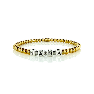 Custom Beaded Block - One Word