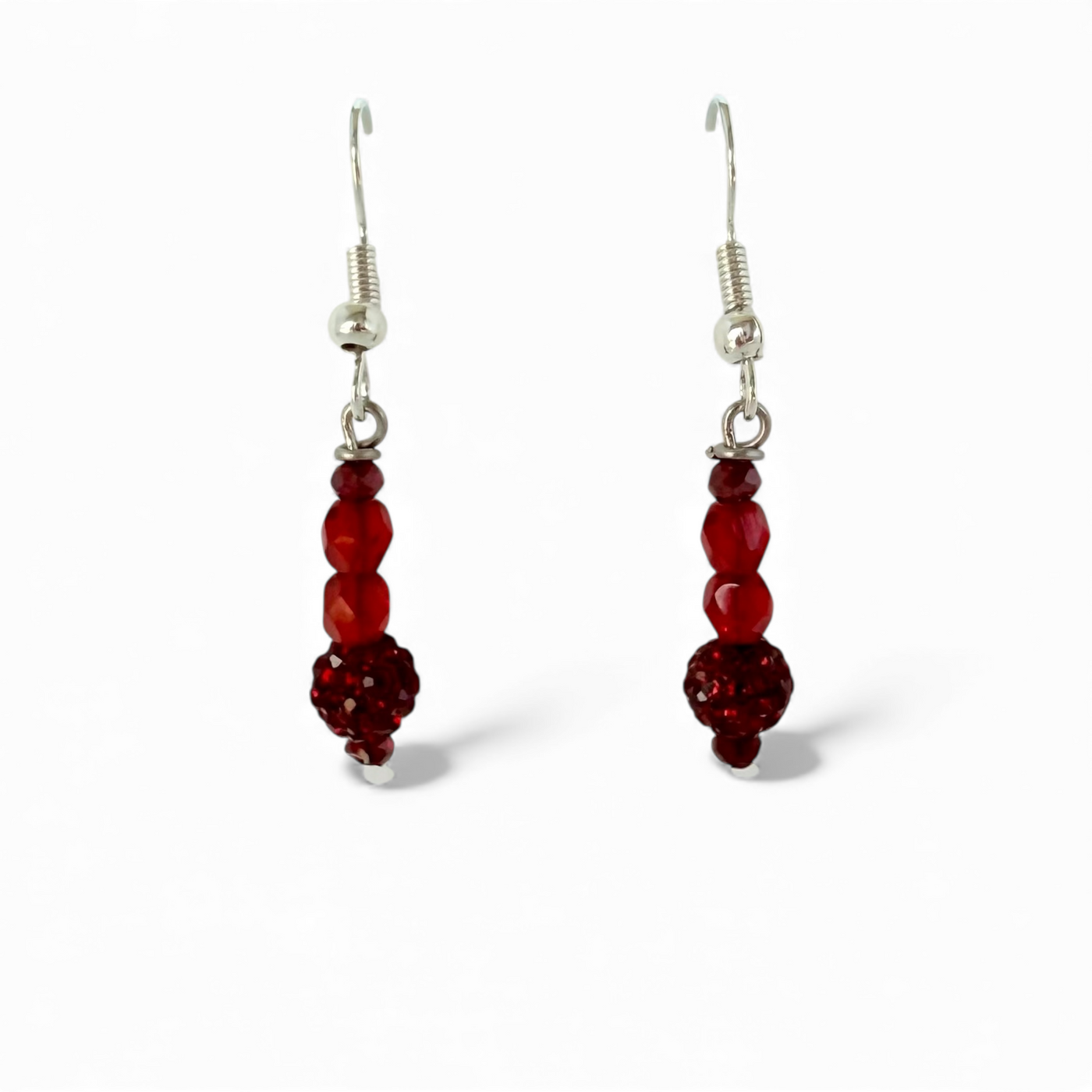 Lustrous Red - Earrings