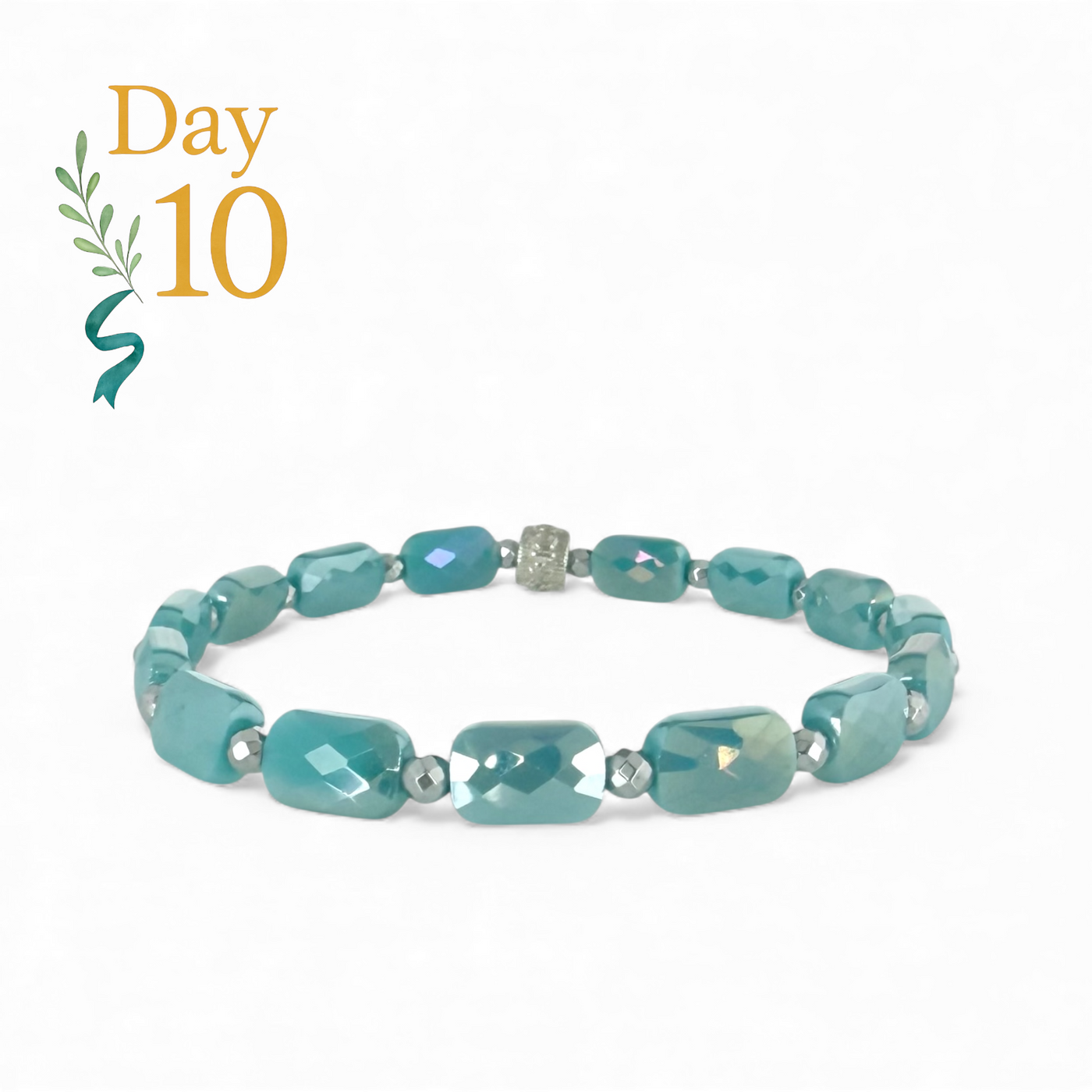 Day 10: LENA - Iridescent Dreamy Blue - Silver