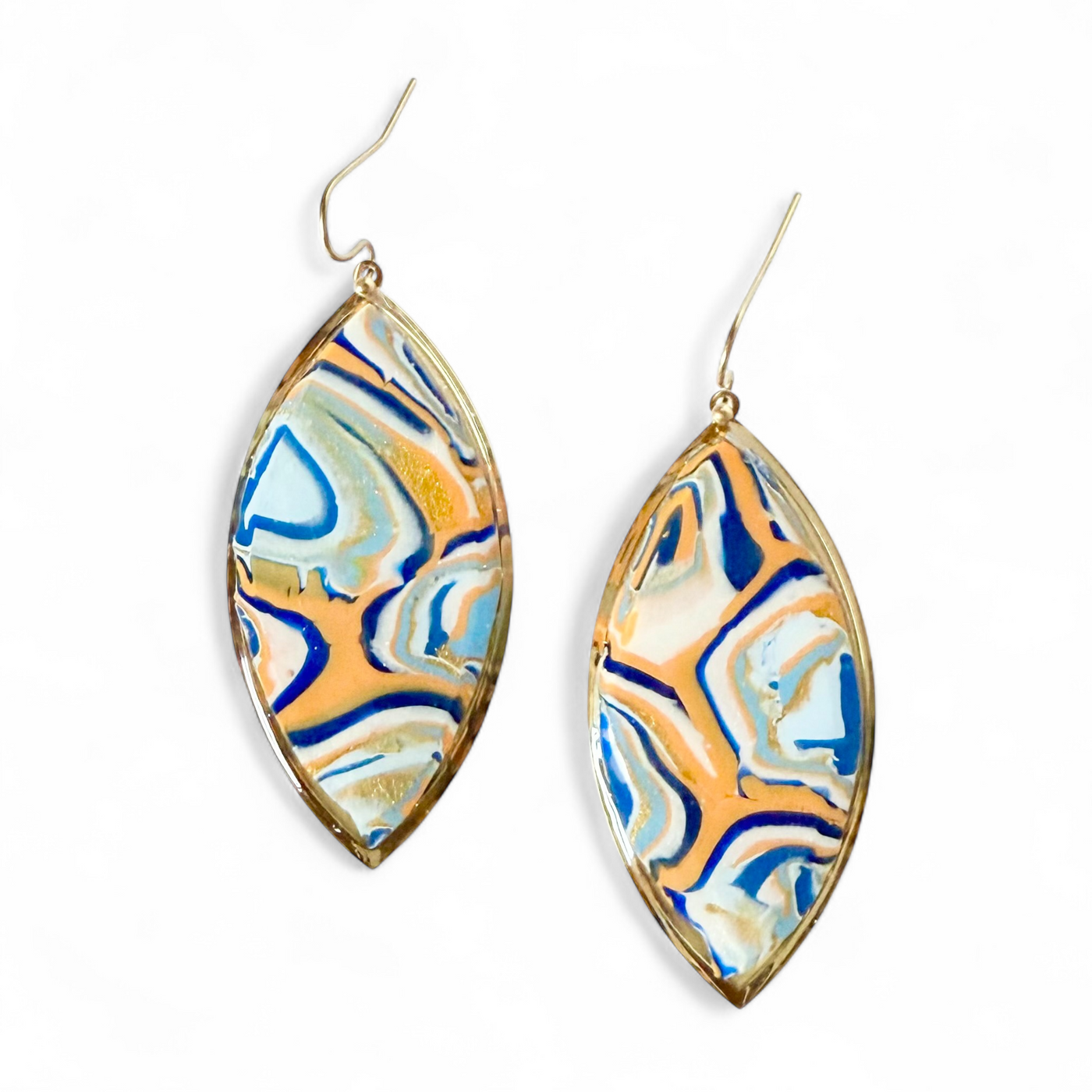 Marquise Summer Sunset Earring - Gold