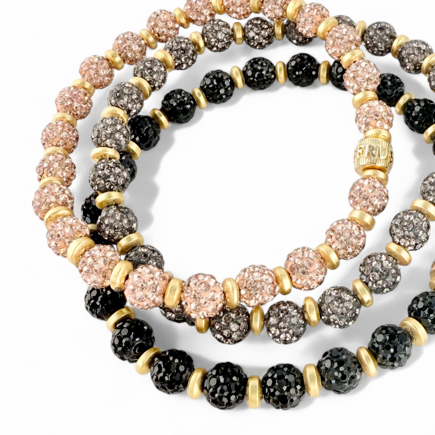Emerson Lane Trio - Rose Gold + Hematite + Black with Gold