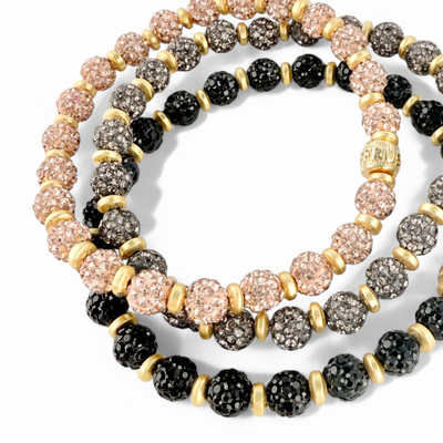 Emerson Lane Trio - Rose Gold + Hematite + Black with Gold