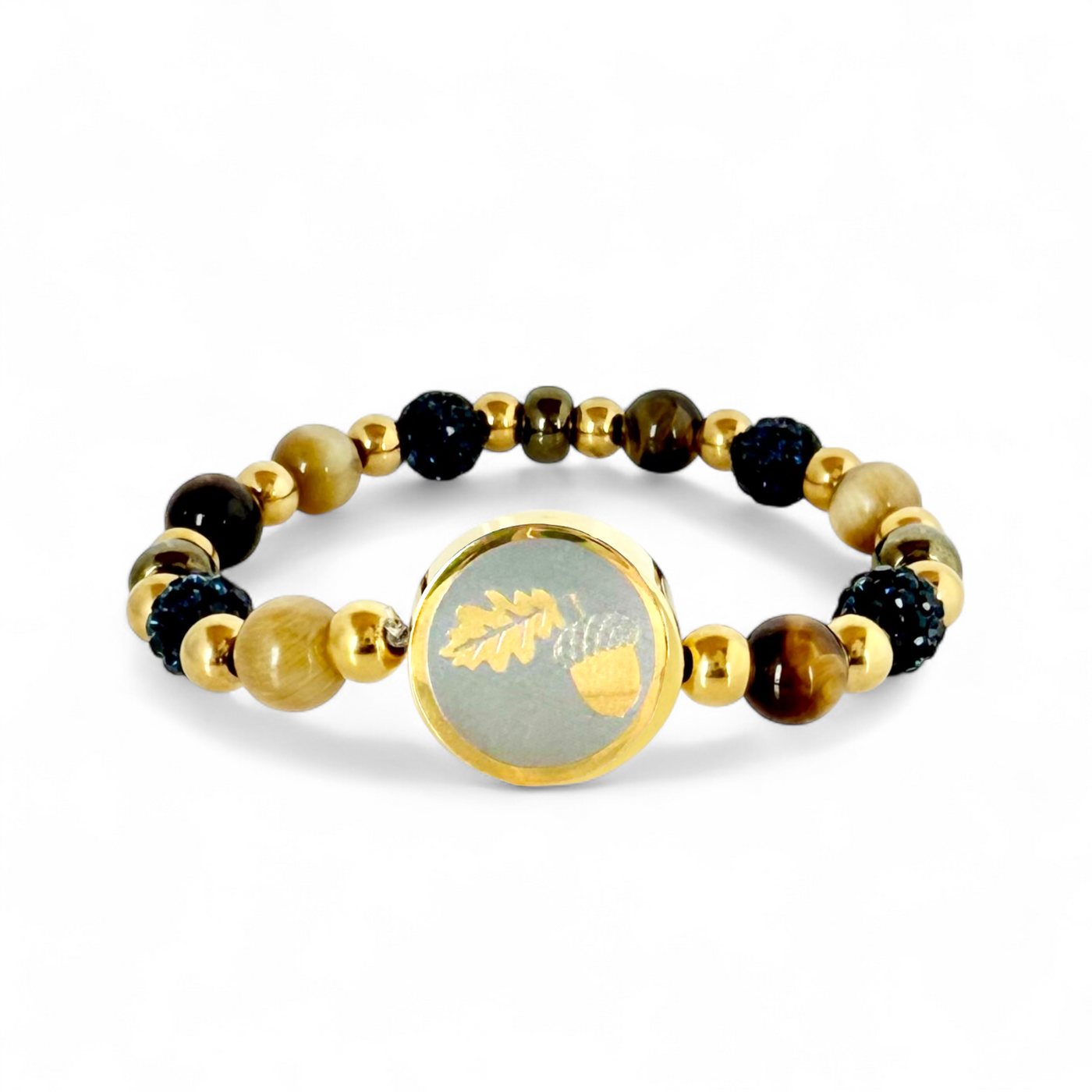 Hudson - Navy/Brown Gold