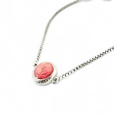 Olivia Marie Slider - Pearlized Pink - Silver