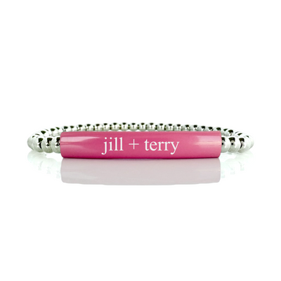 Custom - Kelly Engraved Petal Pink Plate