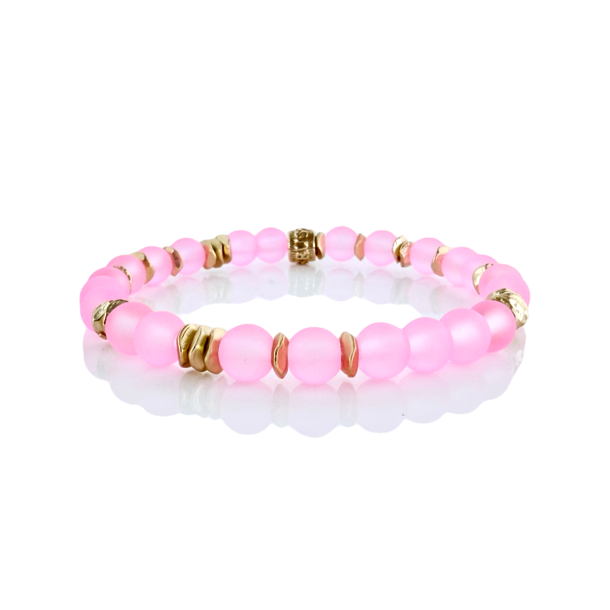 Beatrix - Pink Rose Petal with Gold