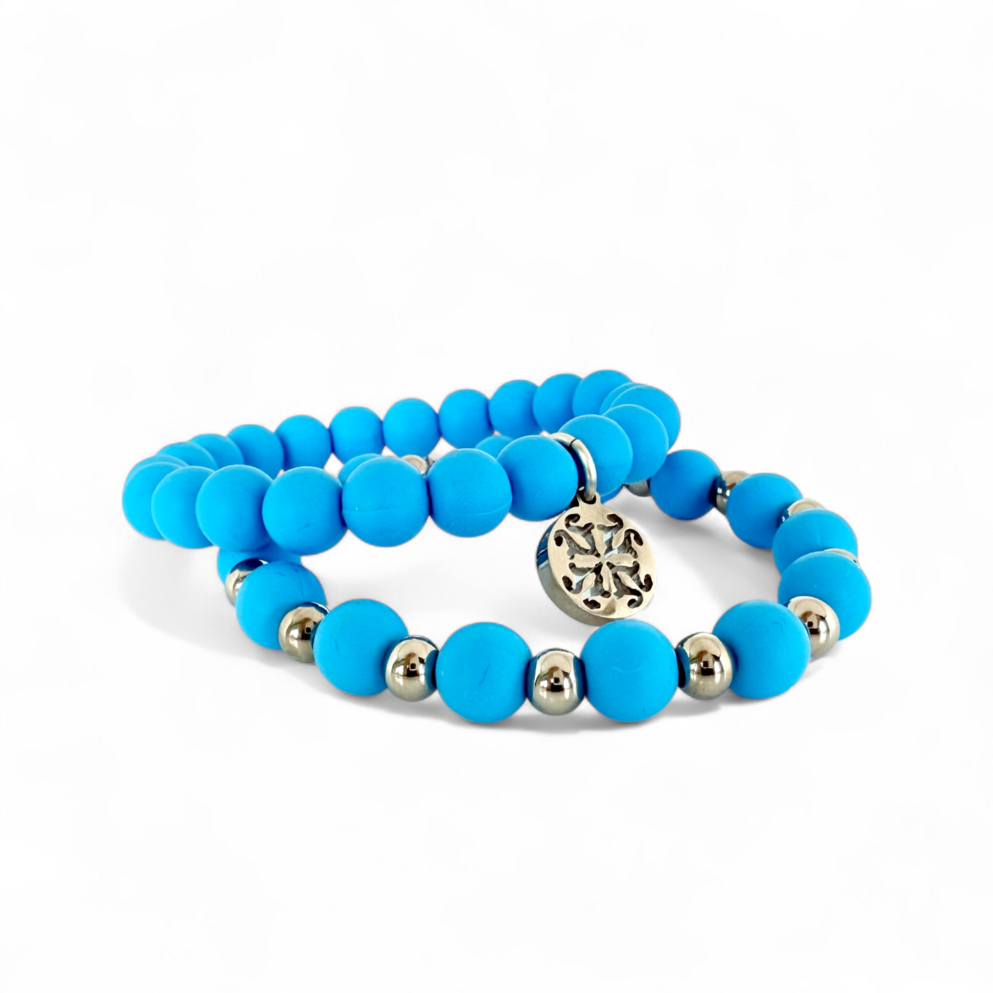 Erin and Catherine Duo - Sky Blue - Silver