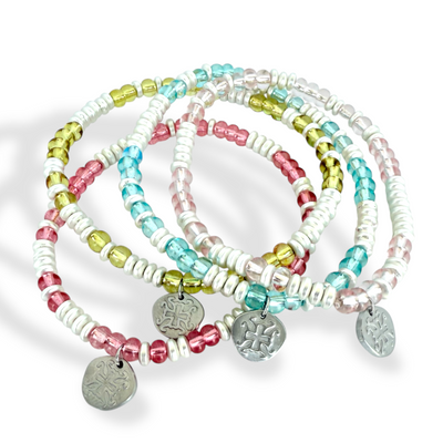 Mary Kate - Light Coral with Silver