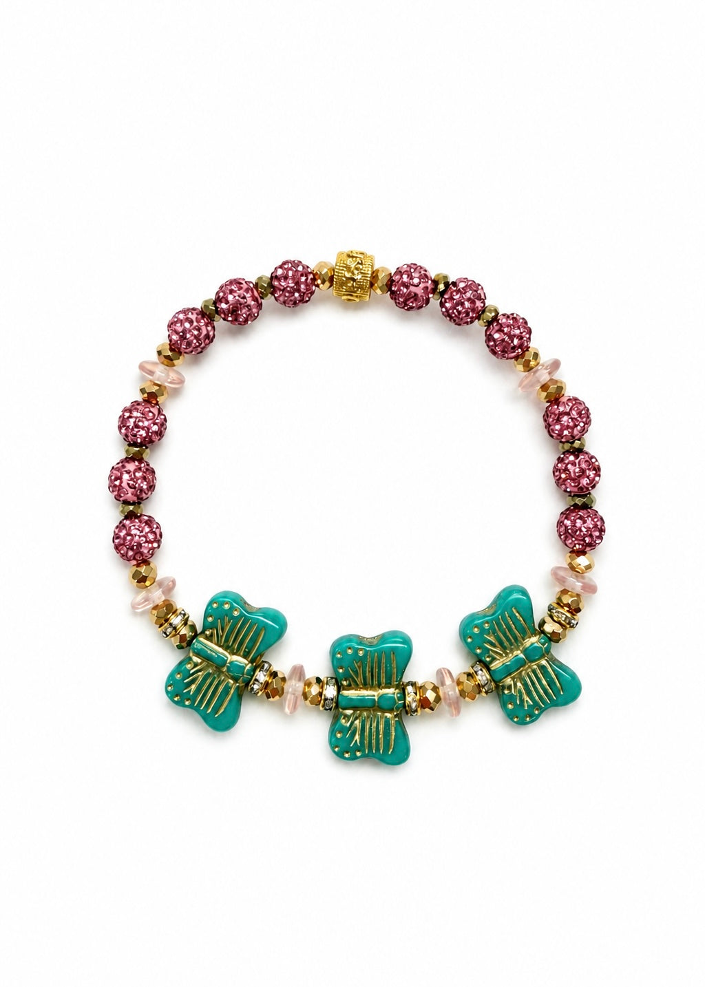 The Dolly Collection - Dream More Butterflies (turquoise color/gold)