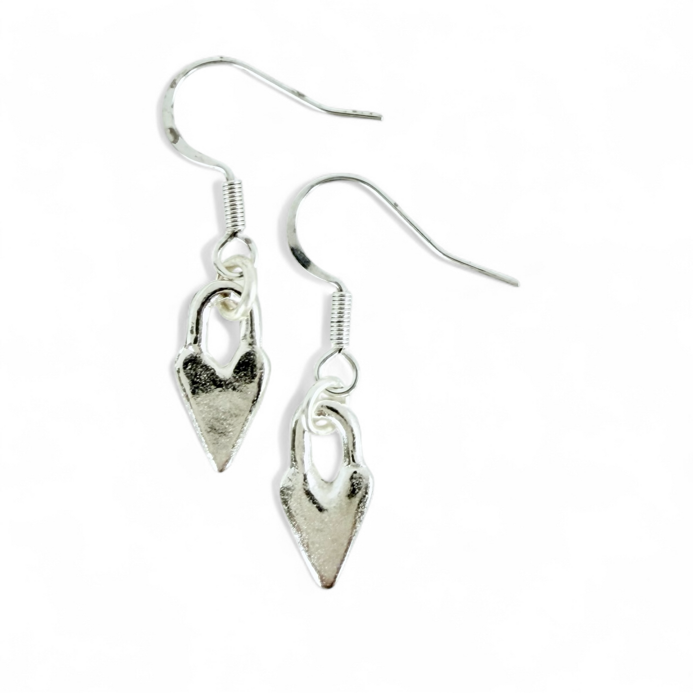 Lock of Love Earrings - Silver