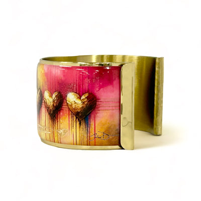 Heart of Gold 1.5 Cuff - Pink