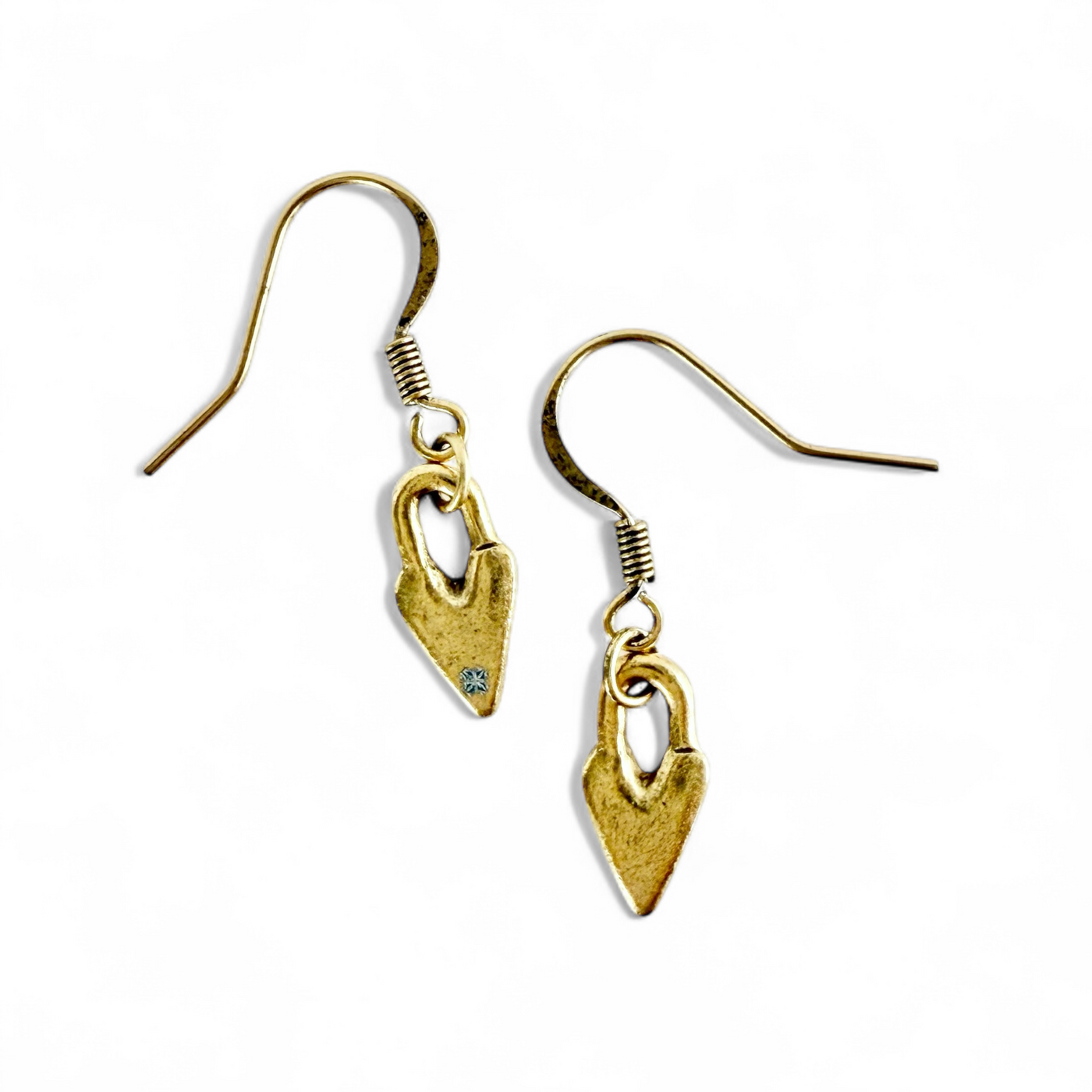Lock of Love Earrings - Gold