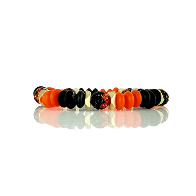 Varsity Orange & Black- Gold