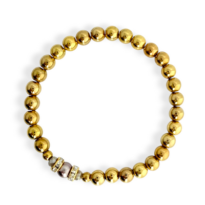 Pearl Bling - Light Cocoa Berry - Gold