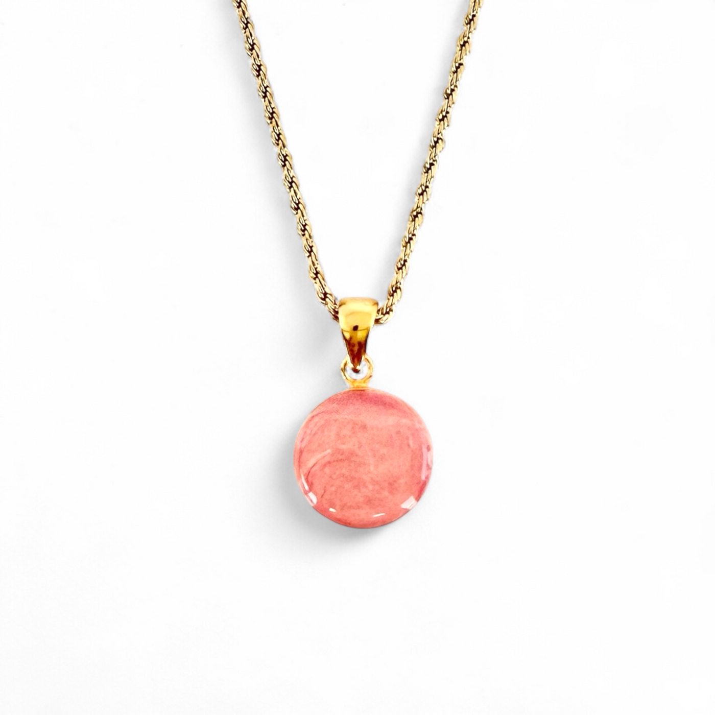 Round Necklace - Papaya - Gold