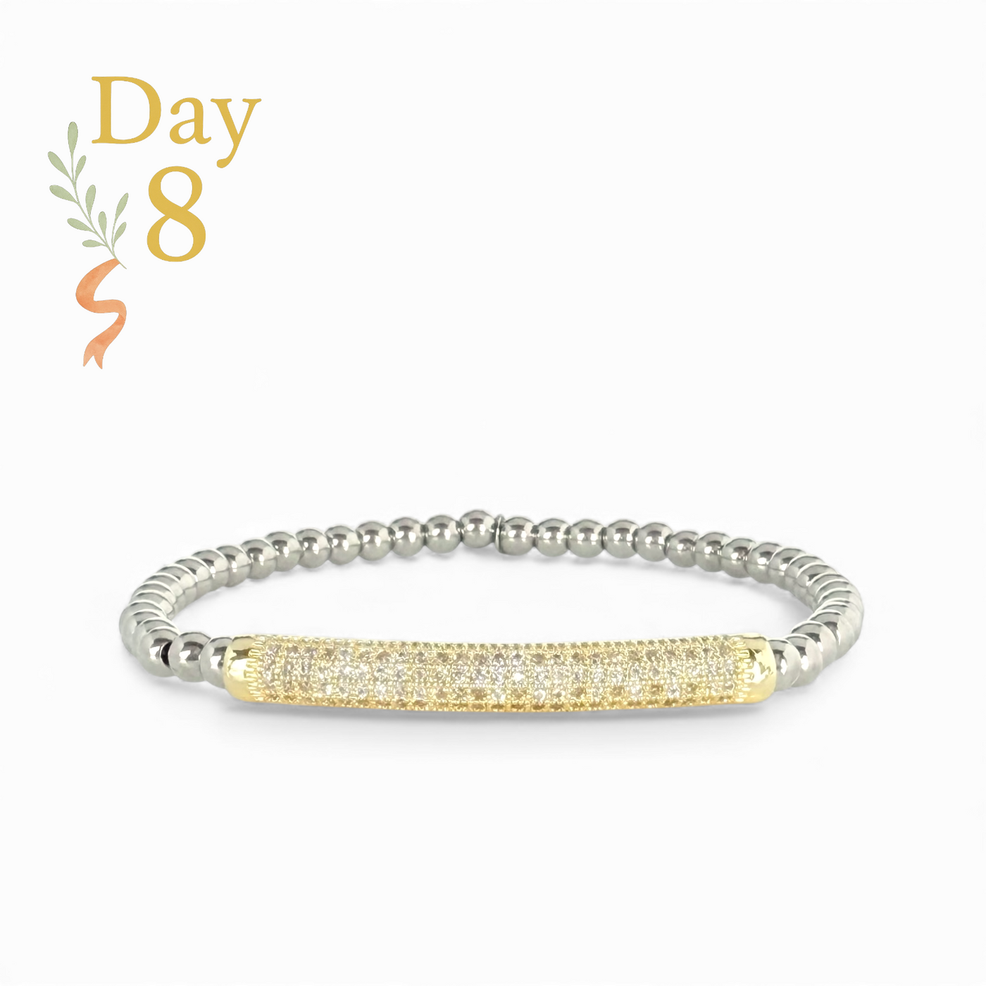 Day 8: Gemma Pave Gold - Silver + Santa Pouch