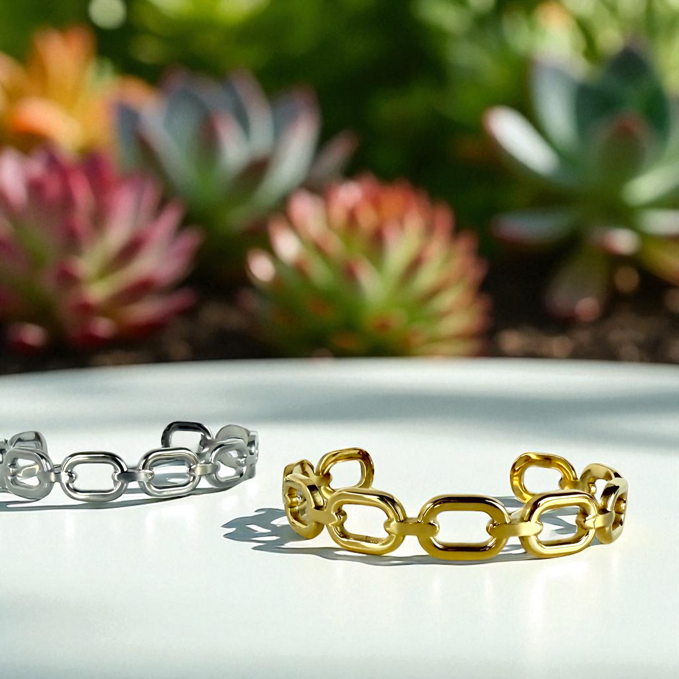 Crete Link Cuff - Gold