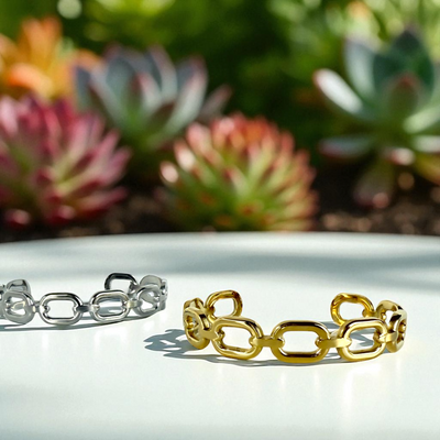 Crete Link Cuff - Gold
