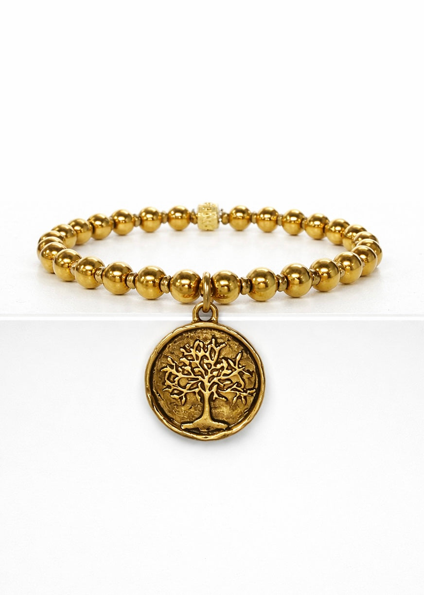 Gold Tree of Life Medallion