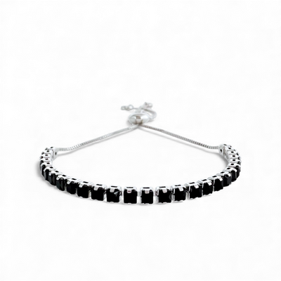 Day 5: Sloane Cushion Cut - Slider - Black - Silver + Santa Pouch