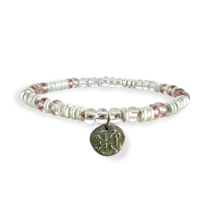 Mary Kate - Light Pink with Silver