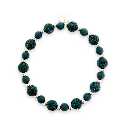 Adelaide - Navy with Silver