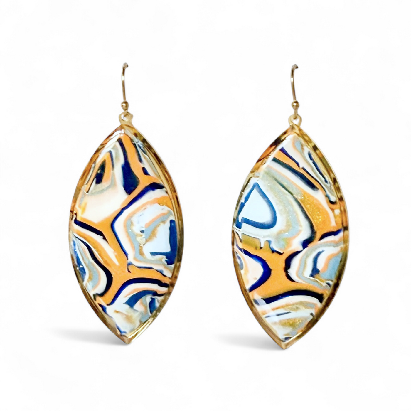 Marquise Summer Sunset Earring - Gold