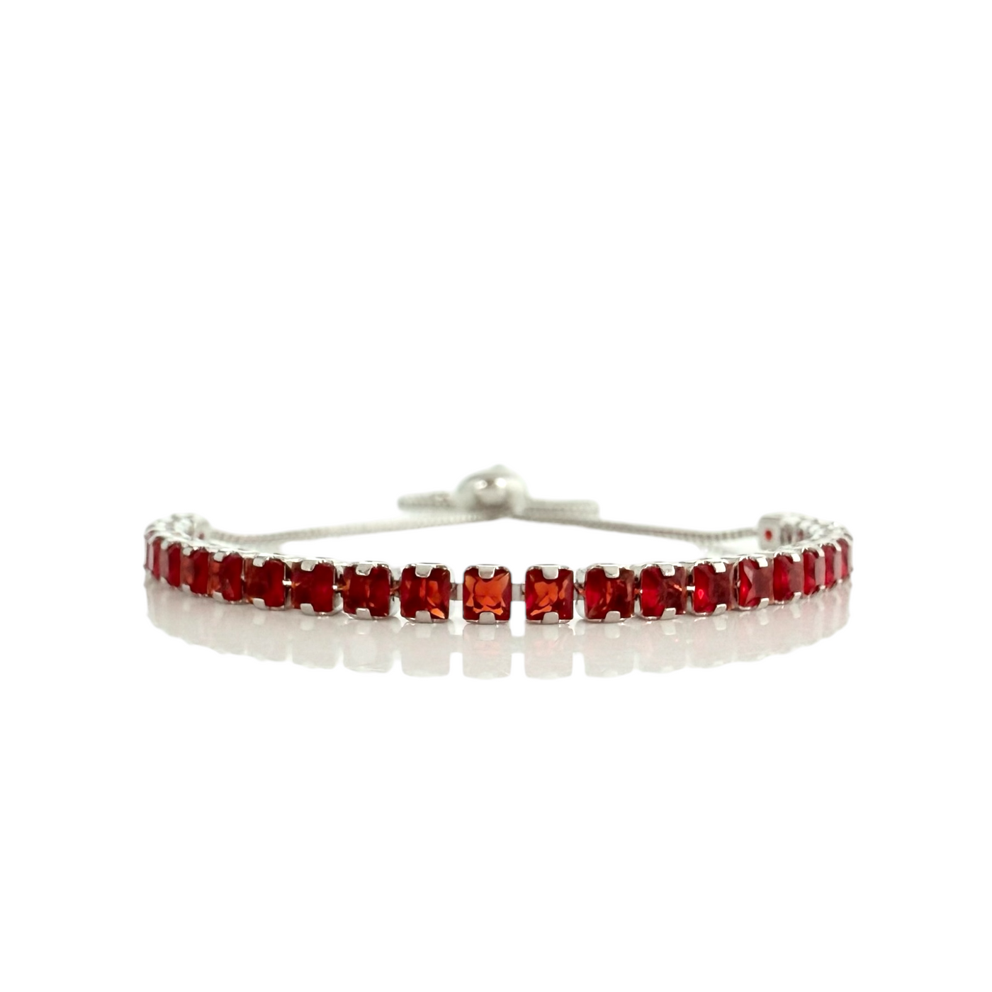 Day 2: Sloane Cushion Cut Slider - Red - Silver + Santa Pouch