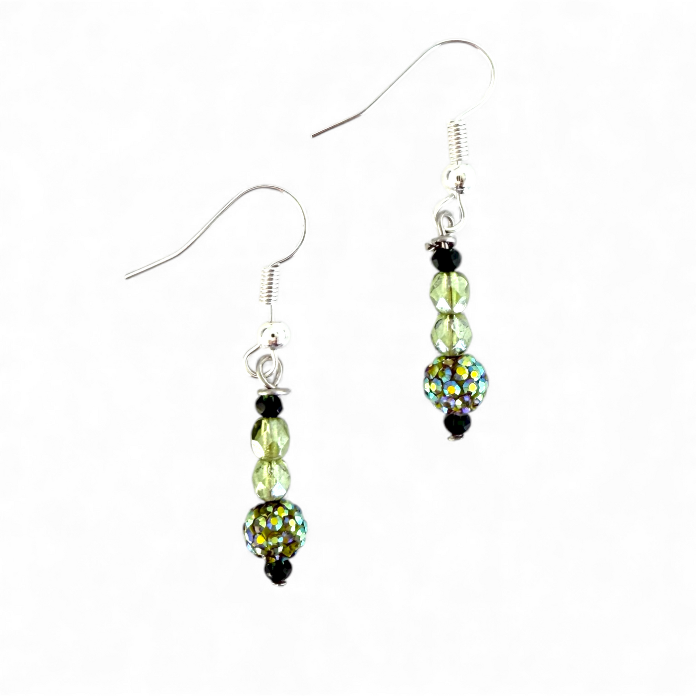 Shimmer Green Earrings