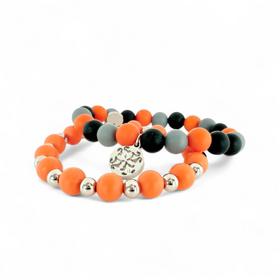 Catherine Orange/Gray/Black and Erin Orange - Silver