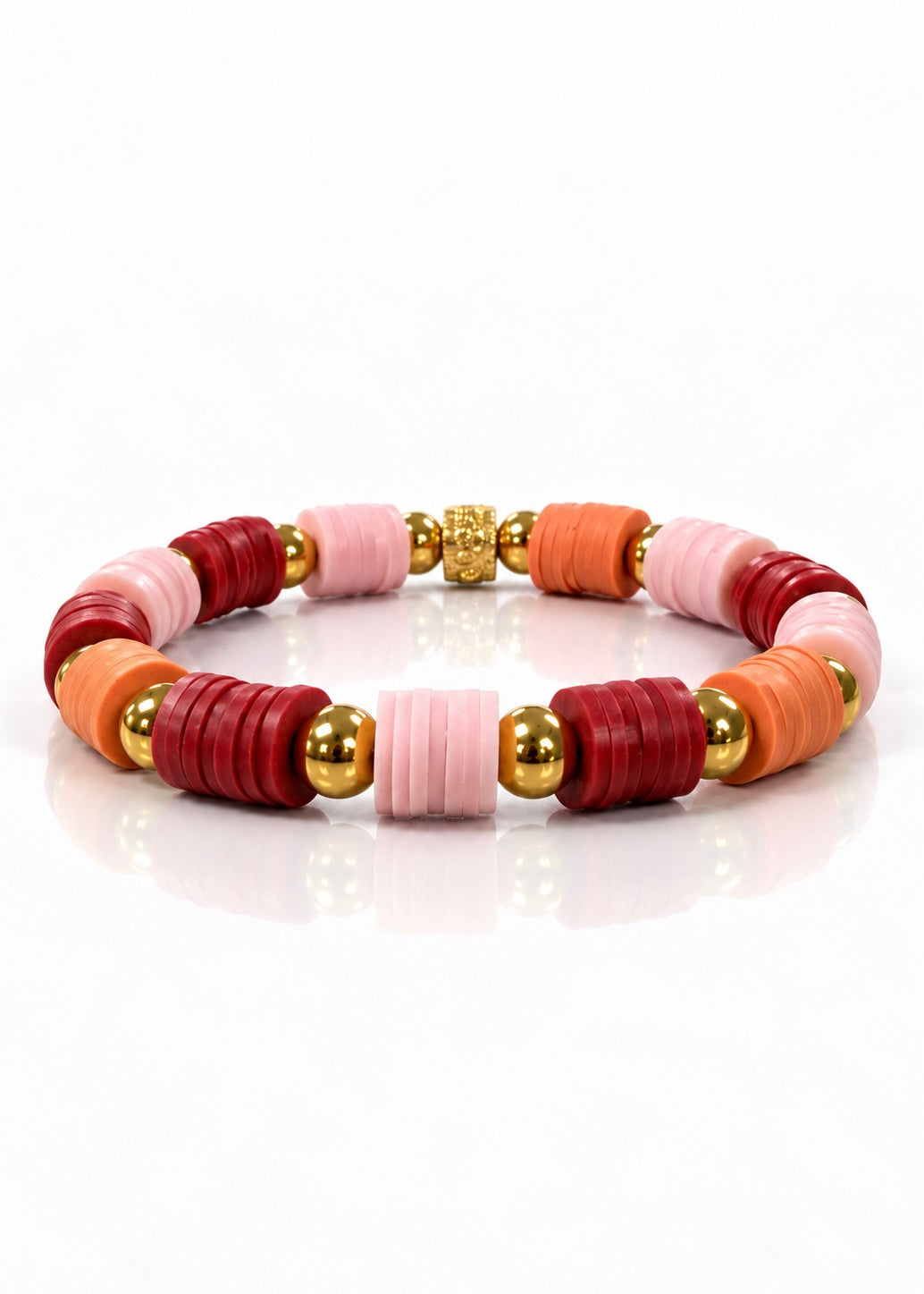 The Molly - Colorblock Blush/ Coral/ Burgundy
