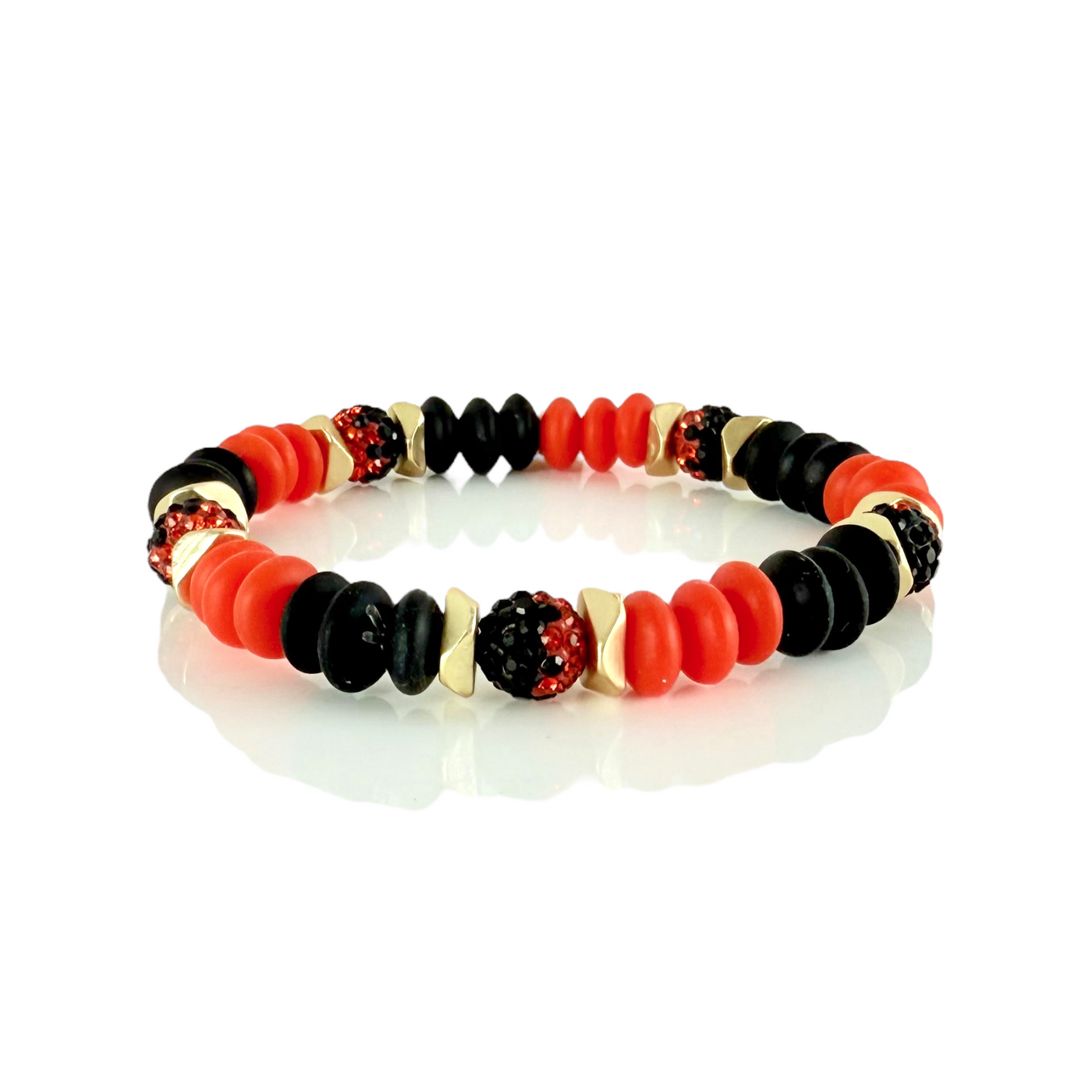 Varsity Orange & Black- Gold