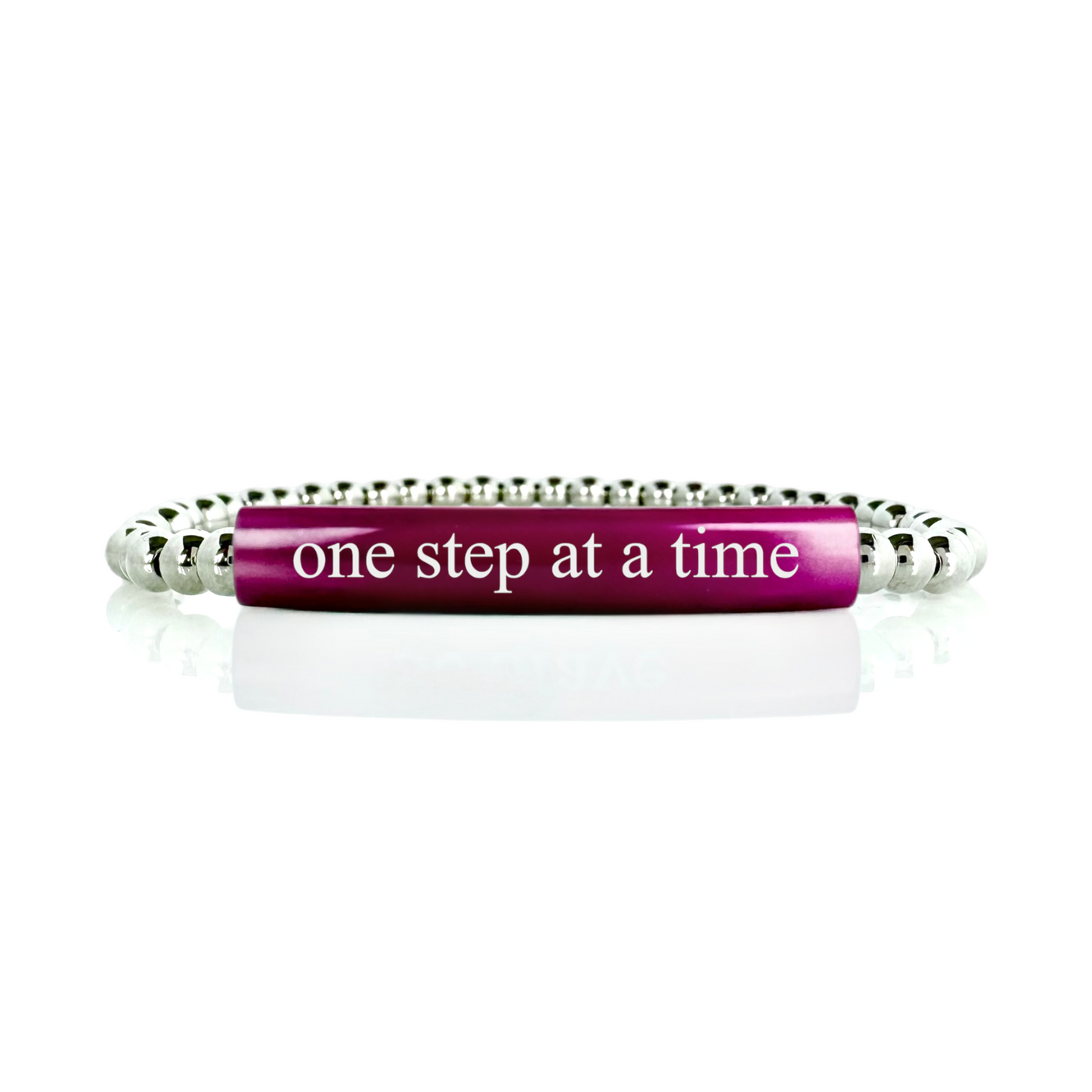 One Step at a Time - Kelly Engraved Magenta Plate