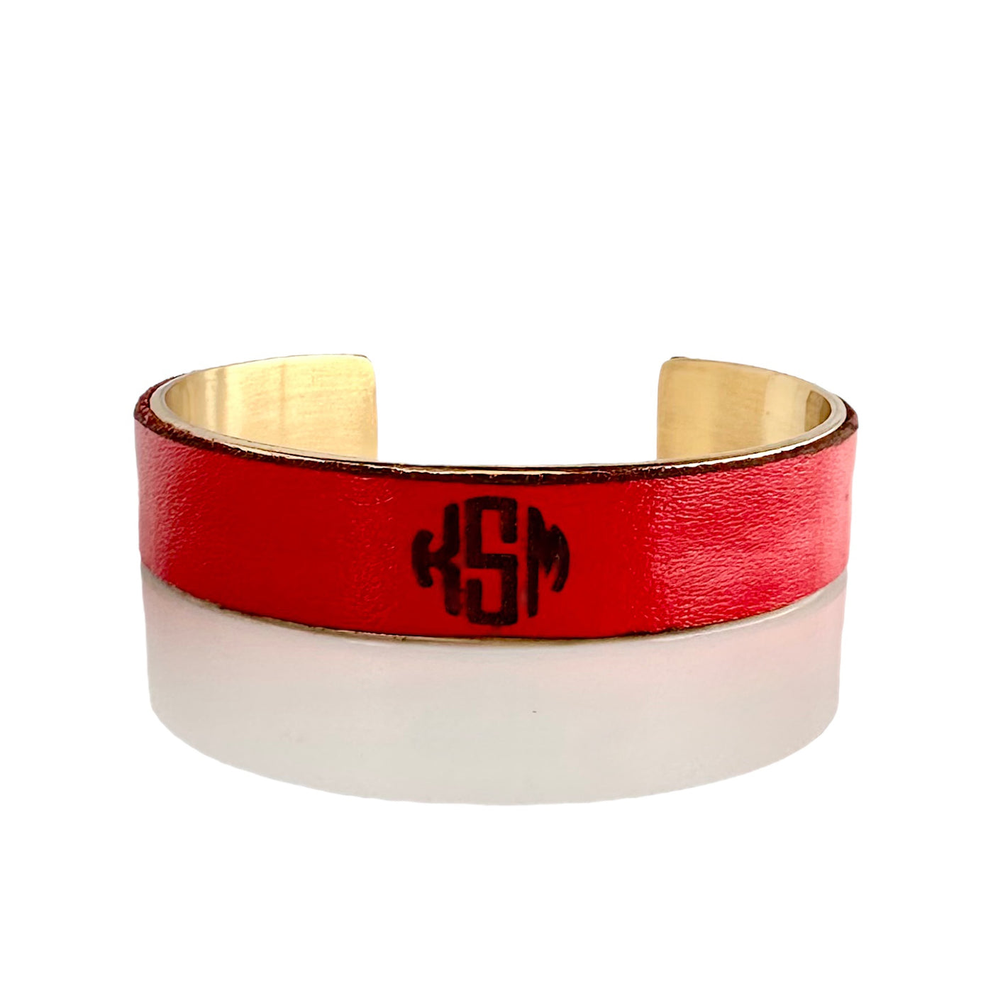 Manhattan Monogram .5 Cuff - Red