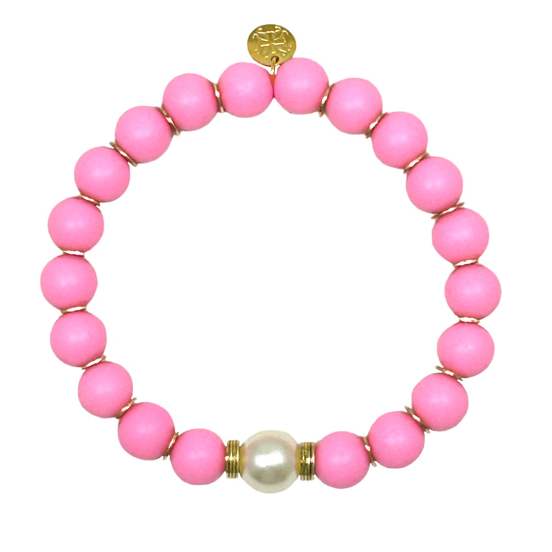 Lucy Beaded Bracelet in Pink