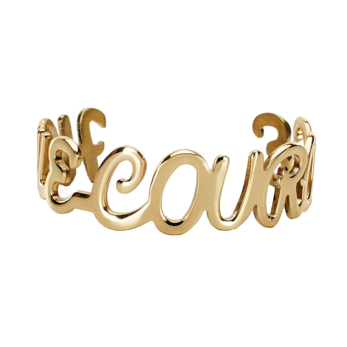 Have Courage Cuff - Gold