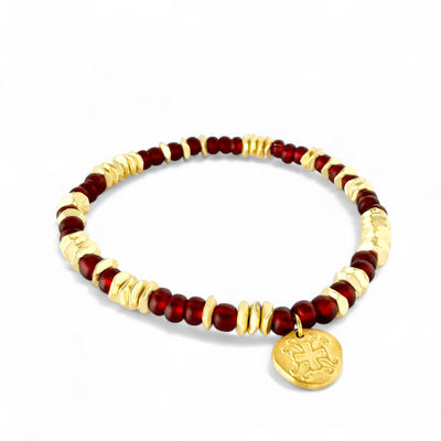 Mary Kate - Soft Garnet - Gold