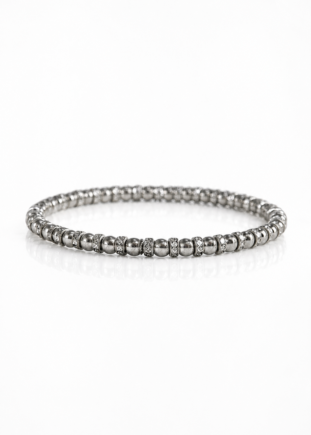 Classic Chloe silver with pave spacers 4m