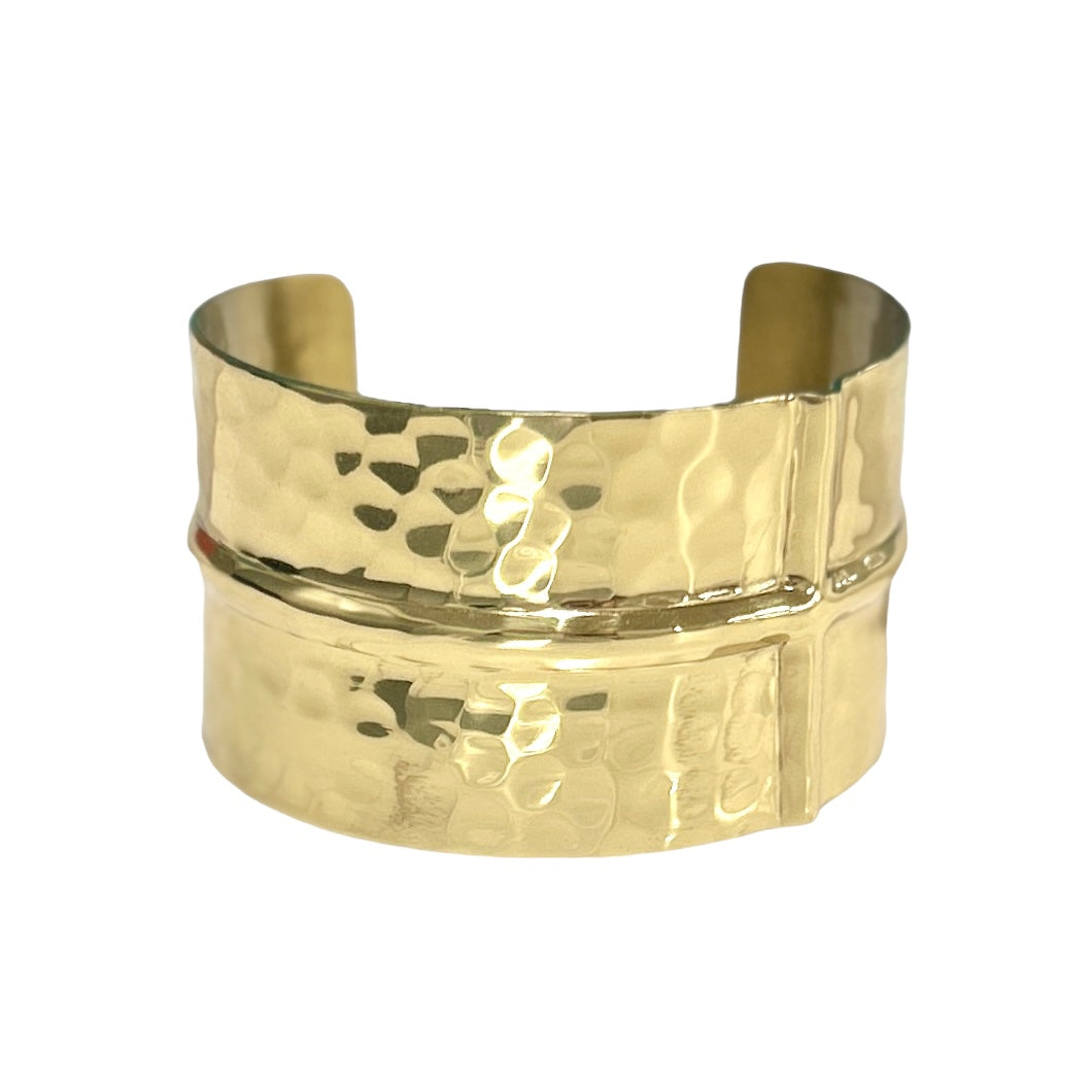 1.5 Cross Section Cuff - Gold