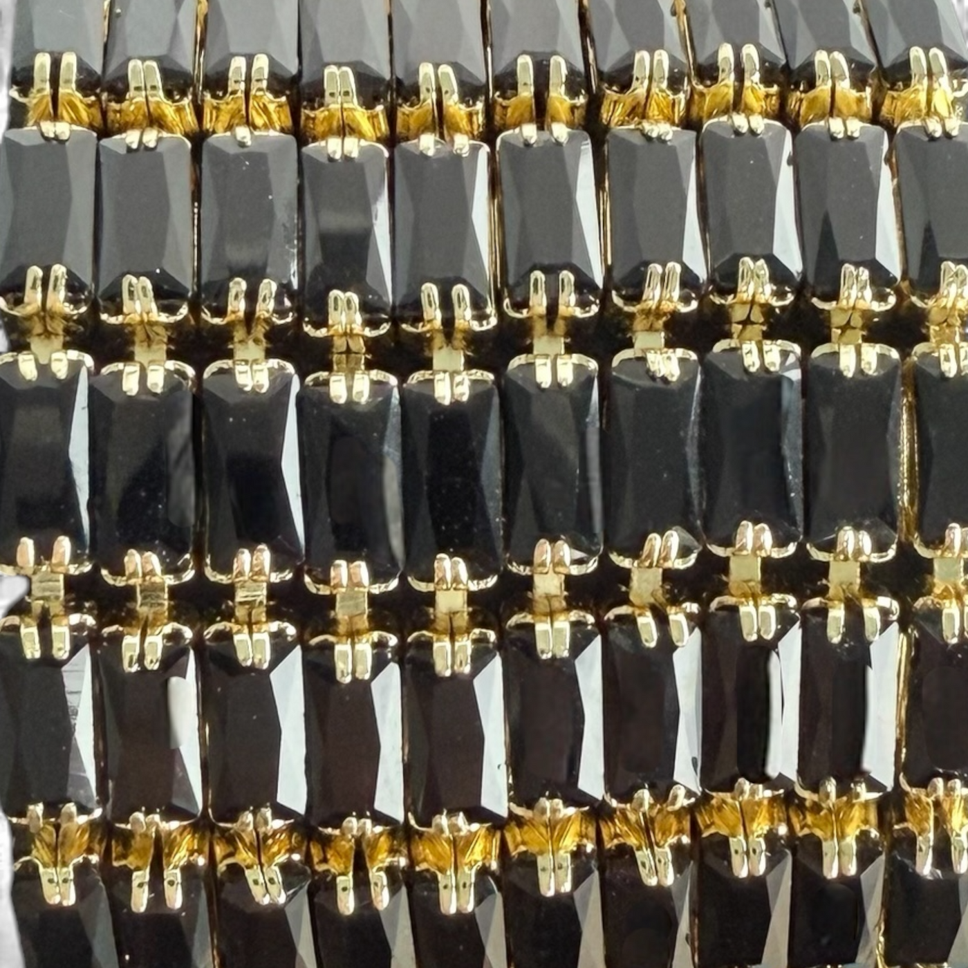 Day 2: Martina Emerald Cut Slider - Black - Gold + Santa Pouch