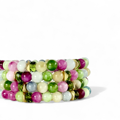 Bennett - Multi Green, Pink, Gray